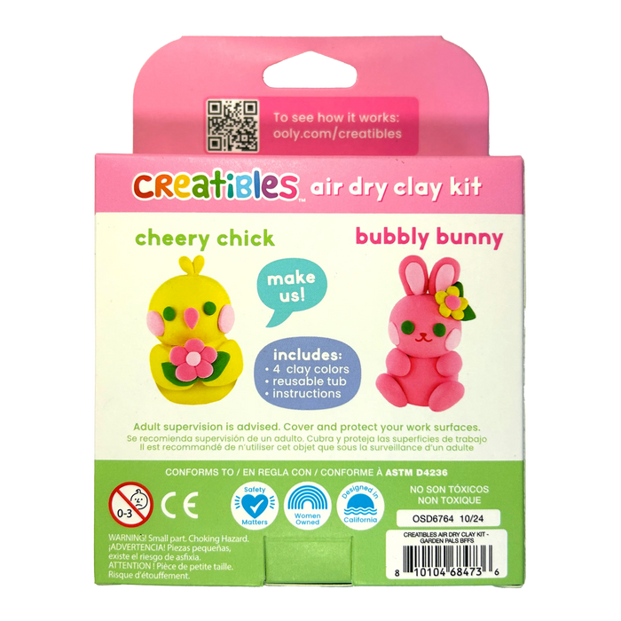 Ooly Creatibles: Air Dry Clay BFFs Kit - Garden Pals: NEW ARRIVAL SOLD OUT