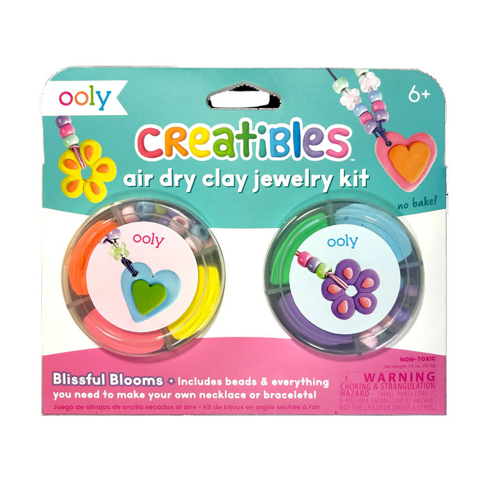Ooly Creatibles: Air Dry Clay Jewelry Kit - Blissful Blooms: NEW ARRIVAL