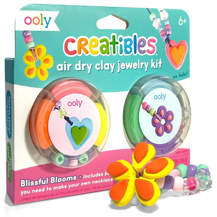 Ooly Creatibles: Air Dry Clay Jewelry Kit - Blissful Blooms: NEW ARRIVAL
