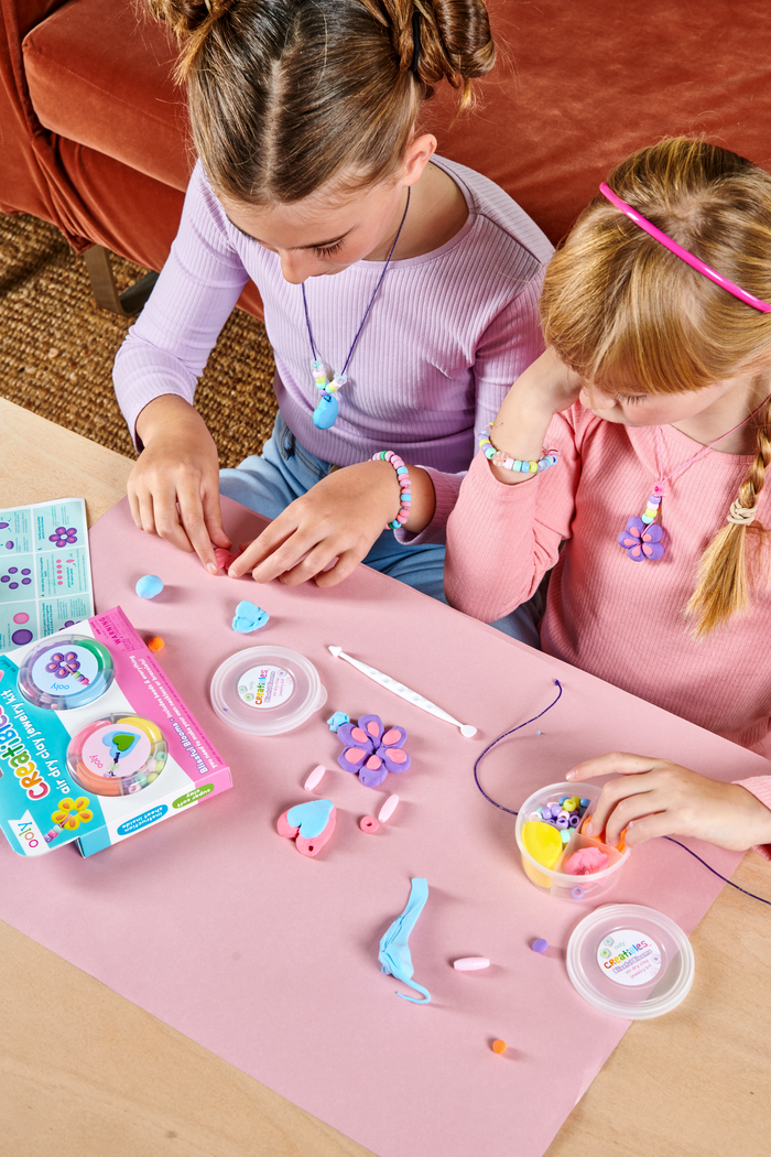 Ooly Creatibles: Air Dry Clay Jewelry Kit - Blissful Blooms: NEW ARRIVAL
