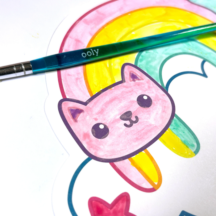 Ooly Playful Painters: Watercolor Kit- Rainbow Cuties: NEW ARRIVAL