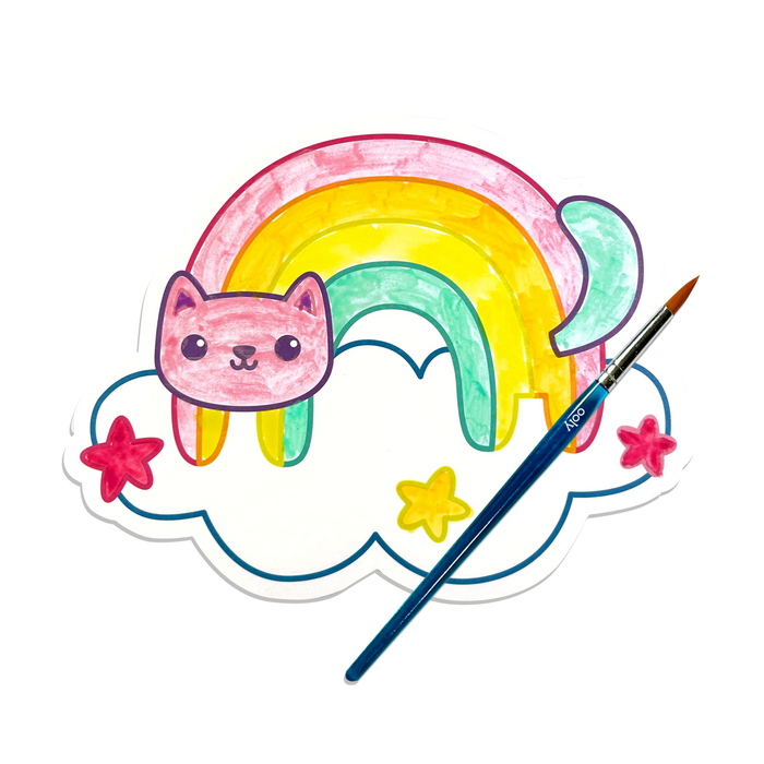 Ooly Playful Painters: Watercolor Kit- Rainbow Cuties: NEW ARRIVAL