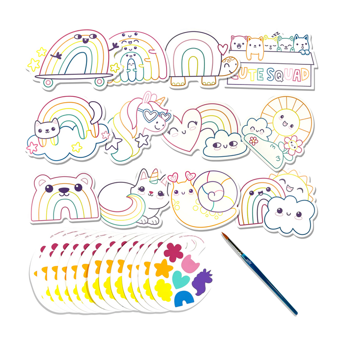 Ooly Playful Painters: Watercolor Kit- Rainbow Cuties: NEW ARRIVAL