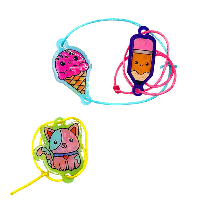 Ooly Shrink-Its!: D.I.Y. Shrink Art Bracelet Kit - B.F.F.: NEW ARRIVAL