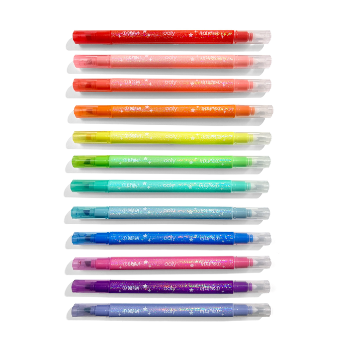 Ooly Switch-eroo!: Sparkle Glittery Color-Changing Markers: NEW ARRIVAL SOLD OUT