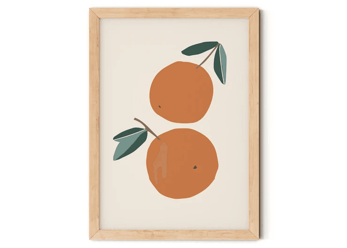 Oranges Nursery Print A4.