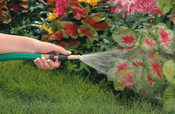 Orbit Brass Adjustable Hose Nozzle & Sweeper 5" On/Off Control Mist Garden Outdoors