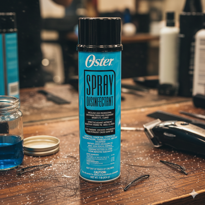 Oster Spray Disinfectant 16 oz Kills Germs Cleans Grooming Tools 2-Pack