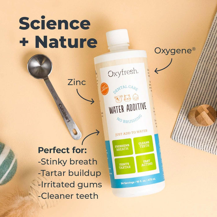 Oxyfresh Pet Dental Water Additive Dogs & Cats Oral Care Fresh Breath 16 oz.