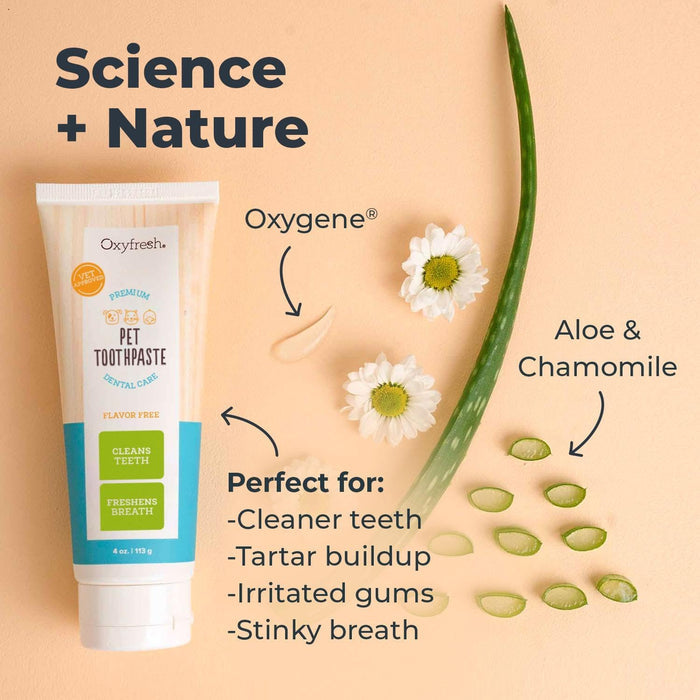 Oxyfresh Pet Toothpaste for Dogs & Cats Dental Care Fresh Breath Plaque 4 oz.