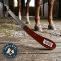 Partrade Equine Hoof Knife Curved Wide Blade Stainless Steel 8-3/4 Right Hand