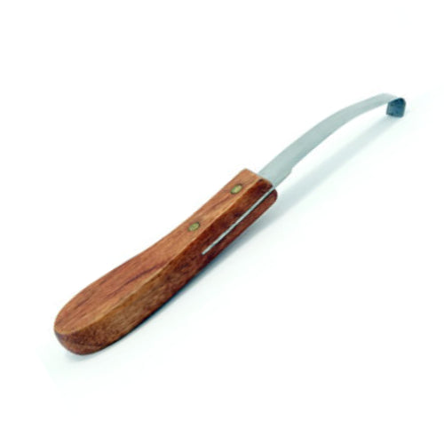 Partrade Equine Hoof Knife Curved Wide Blade Stainless Steel 8-3/4 Right Hand