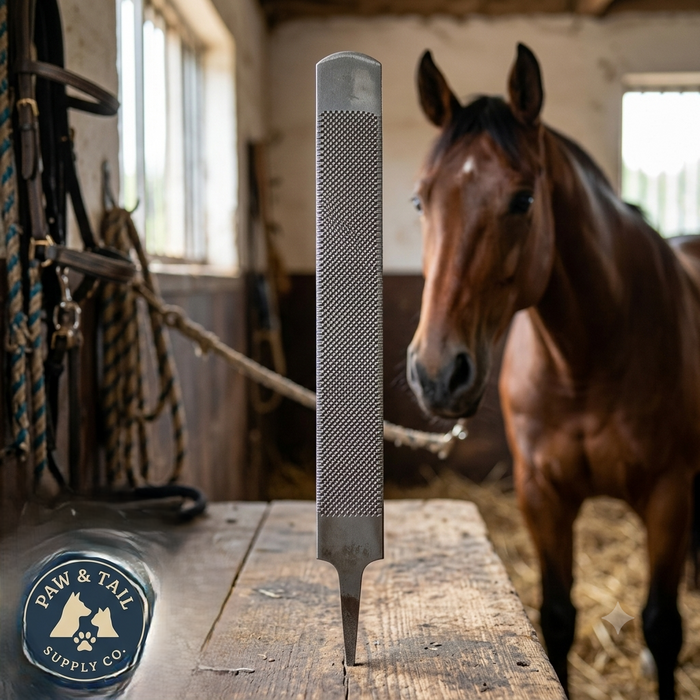 Partrade Tanged Hoof Rasp 14 Inch Farrier Tool for Horse Hoof Care