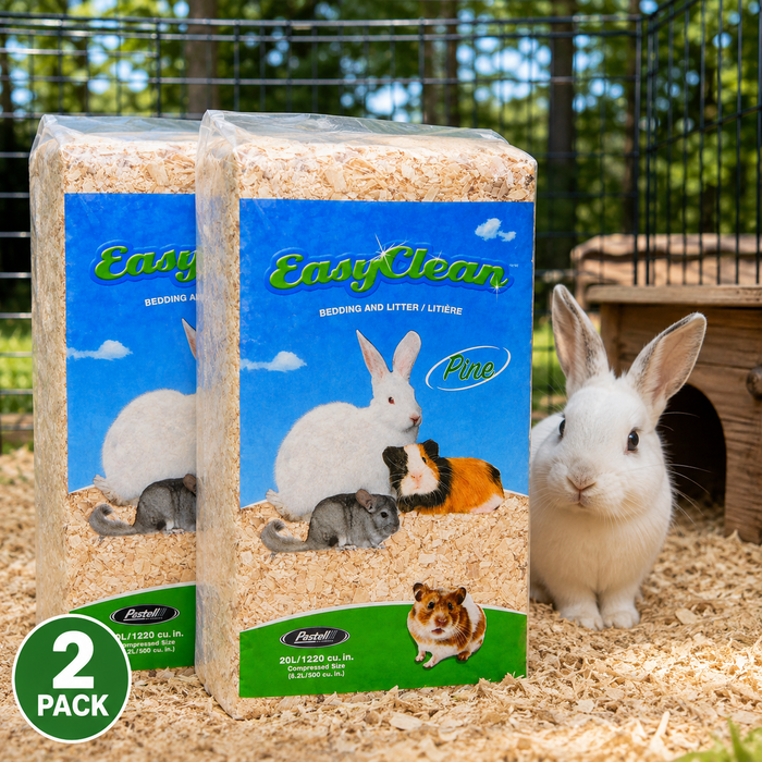 Pestell Easy Clean Canadian Pine Small Animal Bedding, 20L 2-Pack