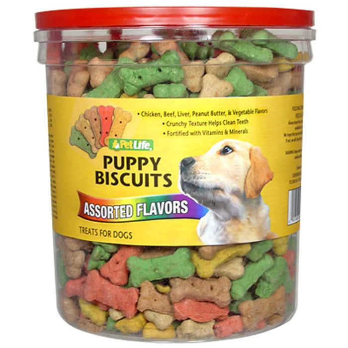 Pet Life Crunchy Puppy Biscuits Assorted Flavor Dog Treats 3.5 lbs