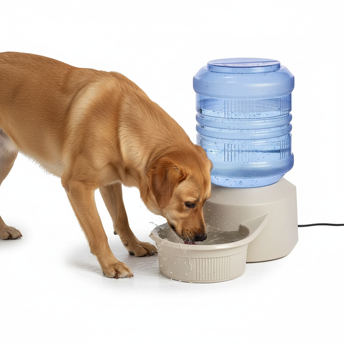 Pet Lodge 8 Qt Water Tower Deluxe Auto Dispenser 2 Gal Dog Cat Indoor Outdoor