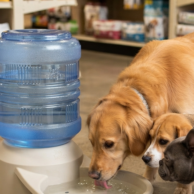 Pet Lodge Deluxe Automatic Pet Waterer 16 Quart 4 Gallon Water Tower