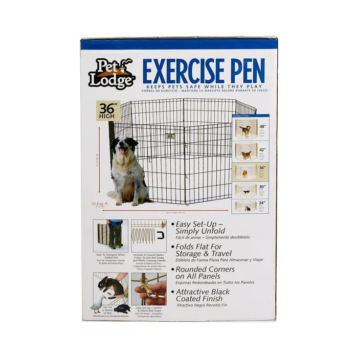 Pet Lodge High Metal Pet Exercise Pen 36" Pet Lodge