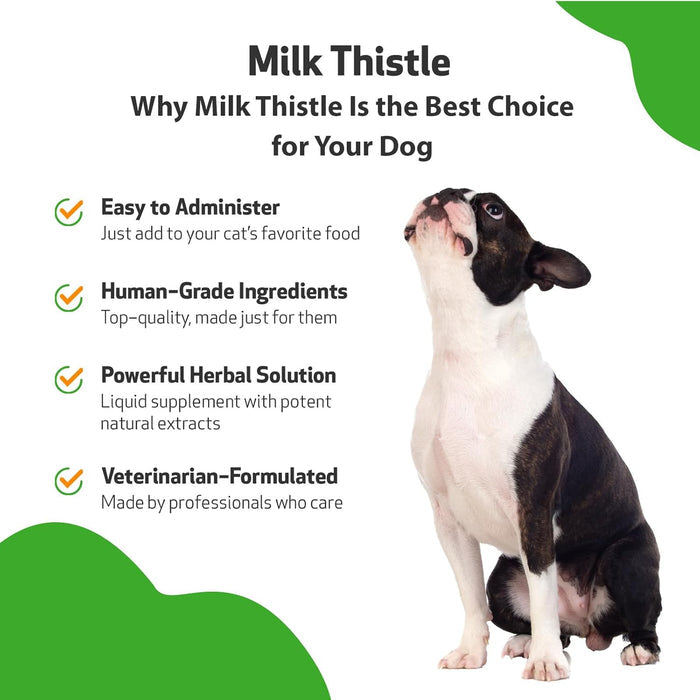 Pet Wellbeing Milk Thistle Healthy Liver Function in Dogs 2oz.
