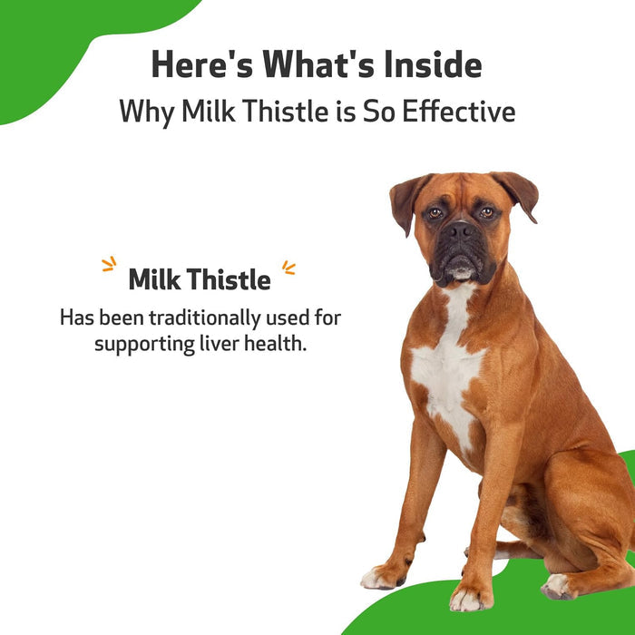 Pet Wellbeing Milk Thistle Healthy Liver Function in Dogs 2oz.