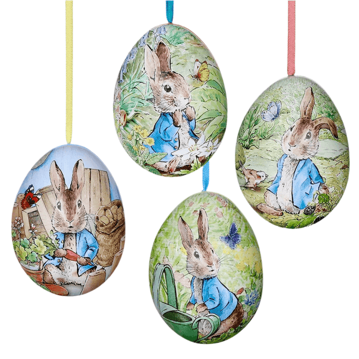Peter Rabbit Mini Hanging Easter Egg Tins SET OF 4: SOLD OUT