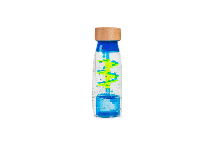Petit Boum Sensory Toy Bottle Move Spiral (Blue) : LAST ONE