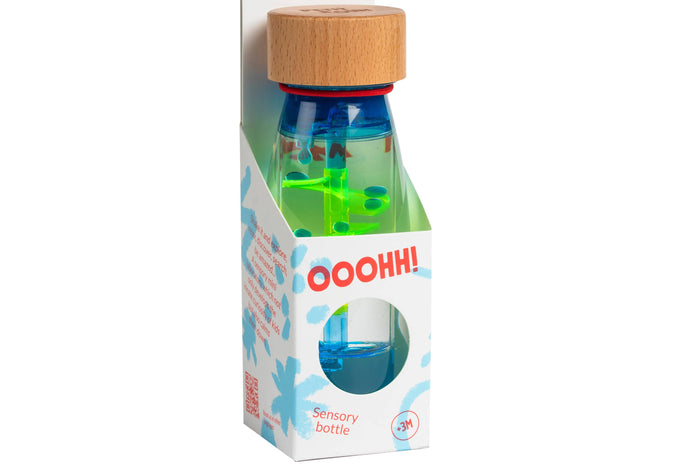 Petit Boum Sensory Toy Bottle Move Spiral (Blue) : LAST ONE