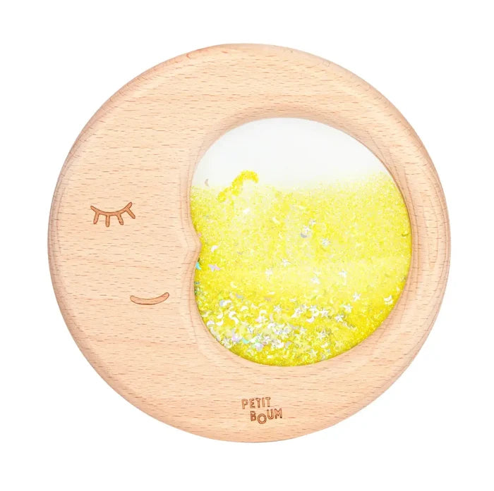 Petit Boum Sensory Toy Flow Moon (Yellow) : NEW ARRIVAL SOLD OUT