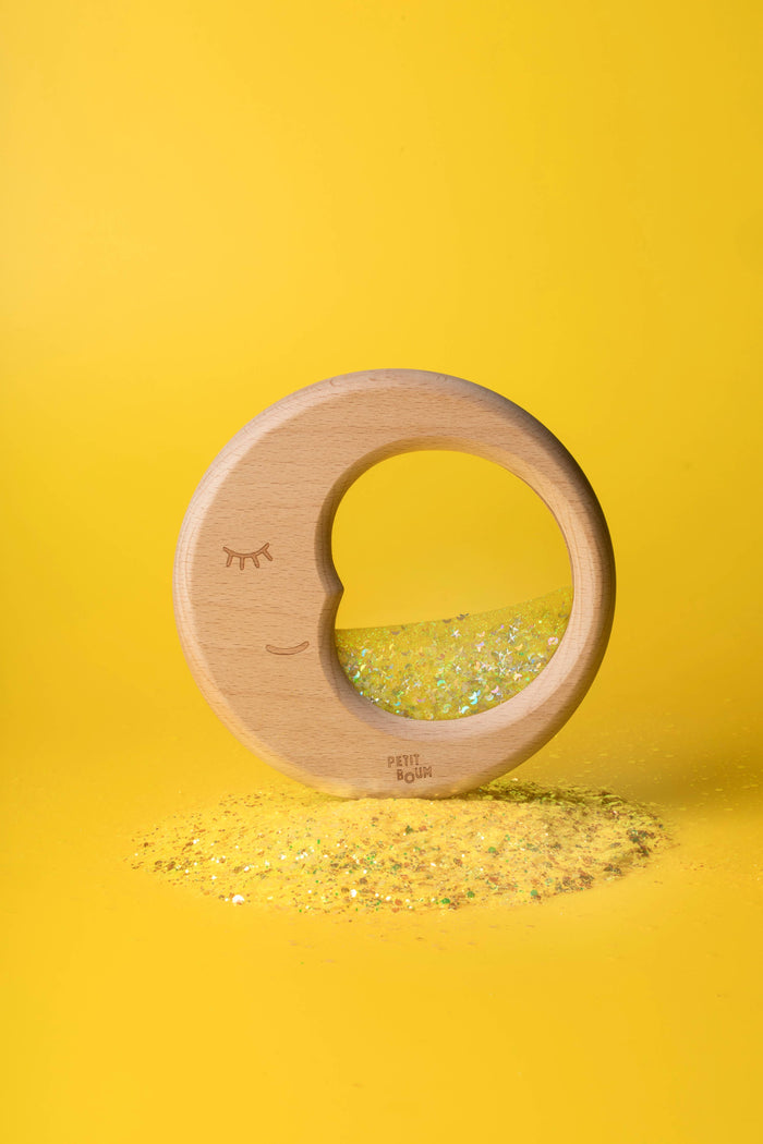 Petit Boum Sensory Toy Flow Moon (Yellow) : NEW ARRIVAL SOLD OUT