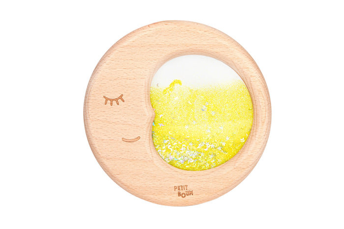Petit Boum Sensory Toy Flow Moon (Yellow) : NEW ARRIVAL SOLD OUT