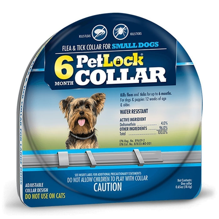 PetLock Flea & Tick Collar for Small Dogs Up to 6 Months 1 Collar
