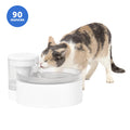 PetSafe Outlast Pumpless Pet Water Fountain 90oz White HydroSpin Technology