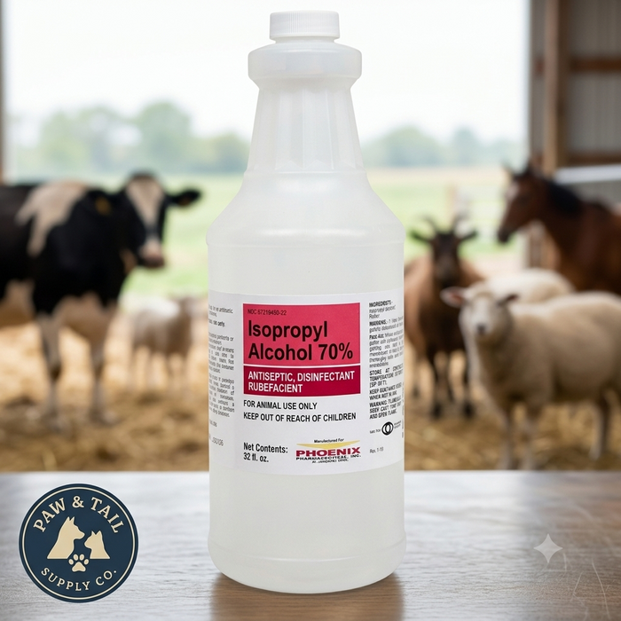 Phoenix Pharmaceutical Veterinary Isopropyl Alcohol 70% 32 oz. Bottle