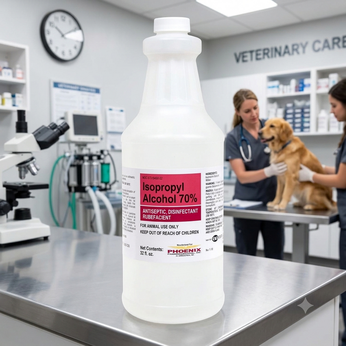Phoenix Pharmaceutical Veterinary Isopropyl Alcohol 70% 32 oz. Bottle
