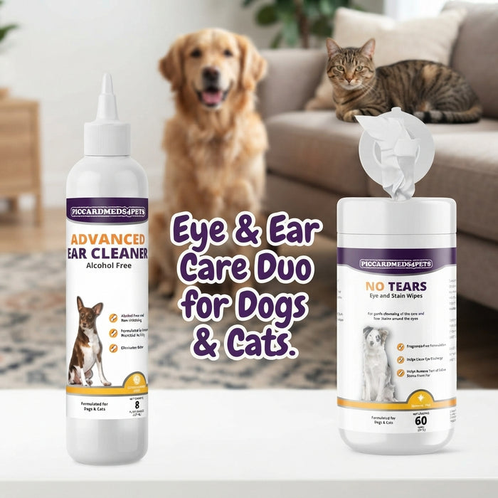 PiccardMeds4Pets Eye & Ear Care Duo for Dogs & Cats Bundle