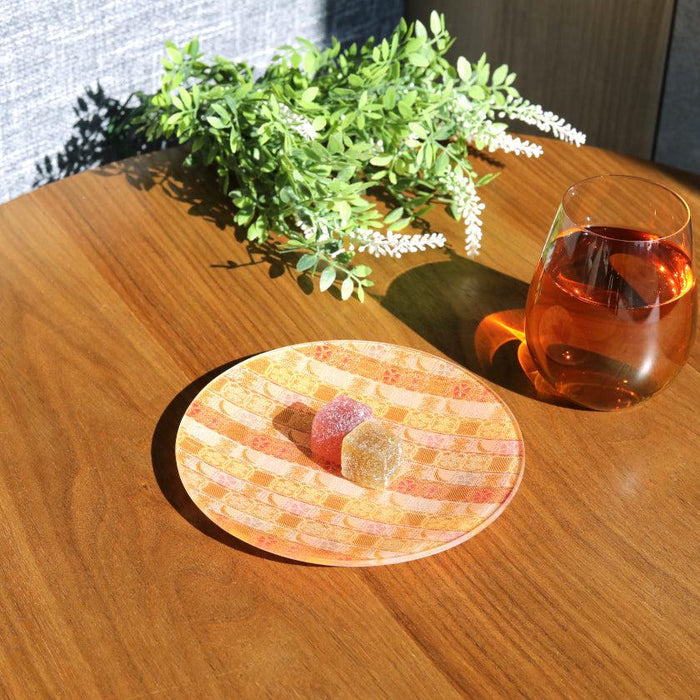 [PLATE] ROUND KAGETSU | NISHIJIN TEXTILES| EMURA SHOUTEN