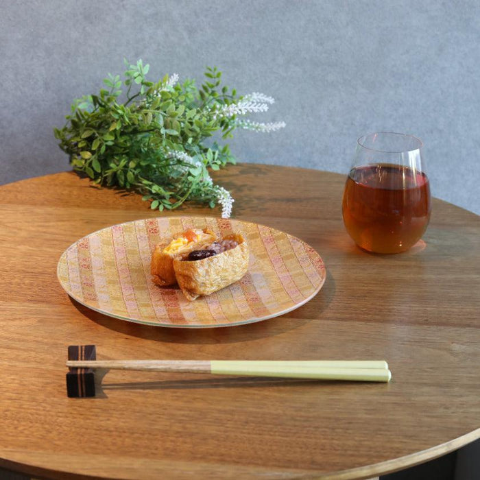 [PLATE] ROUND KAGETSU | NISHIJIN TEXTILES| EMURA SHOUTEN