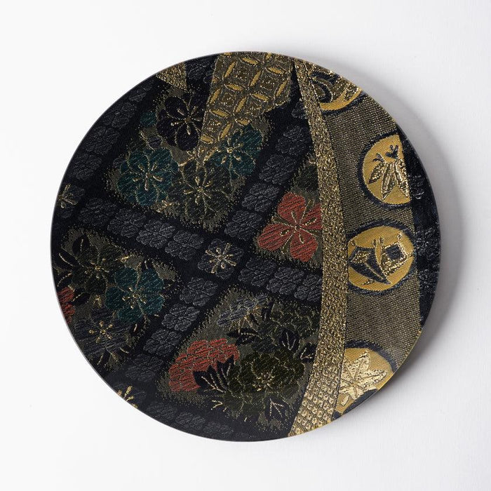 [PLATE] ROUND NAVY | NISHIJIN TEXTILES| EMURA SHOUTEN