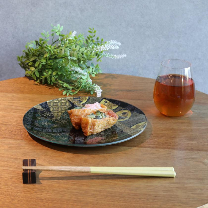 [PLATE] ROUND NAVY | NISHIJIN TEXTILES| EMURA SHOUTEN