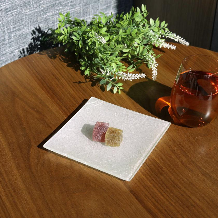 [PLATE] SQUARE 100 SILVER | NISHIJIN TEXTILES| EMURA SHOUTEN