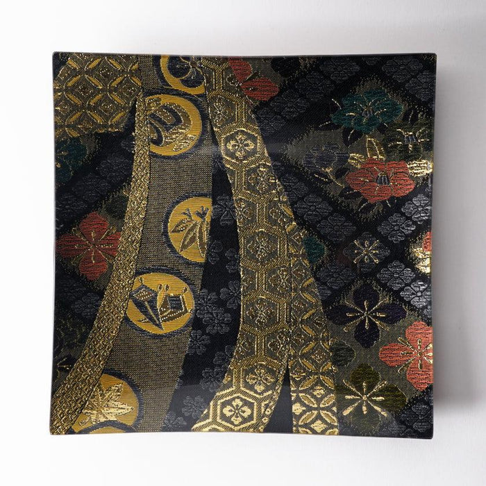 [PLATE] SQUARE NAVY | NISHIJIN TEXTILES| EMURA SHOUTEN