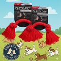 Playology Dri-Tech Rope Dog Toy Beef Scent, Medium Aggressive Chewers 2PCK – Wholesale Bundle!