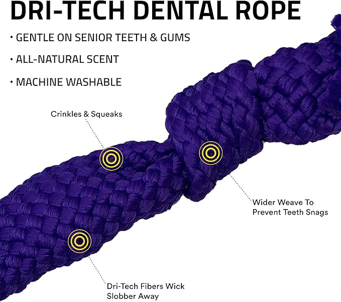 Playology Dri-Tech Rope Dog Toys Bundle for Tough Chewers Assorted Scents 10-Pack – Wholesale Bundle!