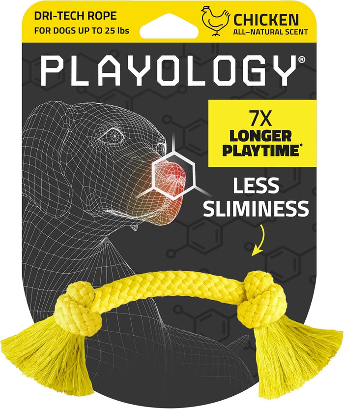Playology Dri-Tech Rope Dog Toys Bundle for Tough Chewers Assorted Scents 25-Pack – Wholesale Bundle!