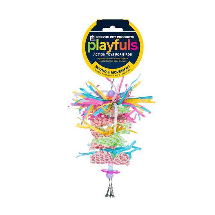 Prevue Pet Products Miami Frost Bird Toy Sound & Movement 7.5"