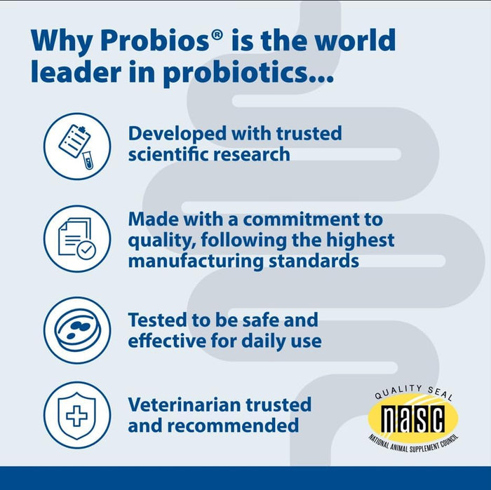 Probios Probiotic Soft Chews for Medium & Large Dogs Chicken Liver 60 Count