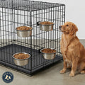 ProSelect Stainless Steel Cage Bowl for Dogs Kennels & Crates 48 oz. 4-Pack
