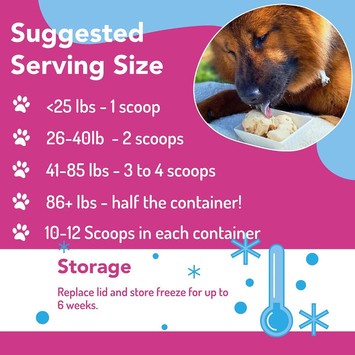 Puppy Cake Puppy Scoops Dog Ice Cream Mix Birthday Cake Grain Free Treats 4.9 oz.