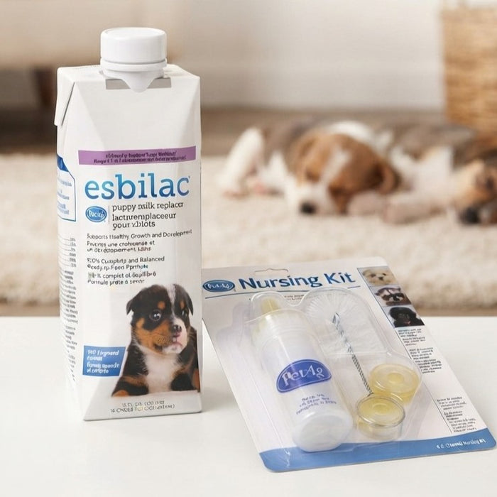 Puppy Feeding Essentials Bundle – Esbilac Liquid 16 oz & Nursing Kit 4 oz.