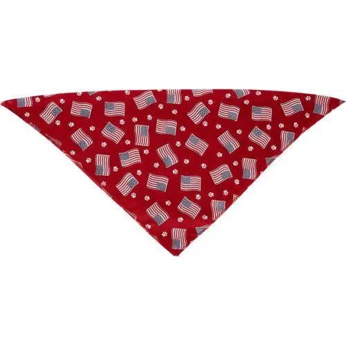 Puppy & Kitten Litter Feeding Bundle – 11" Metal Saucer + 3 Patriotic Bandanas